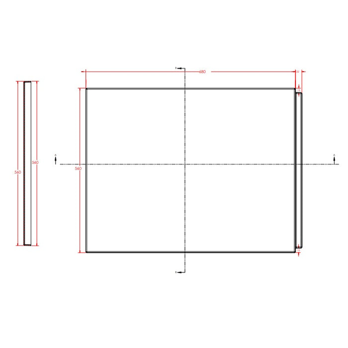 Eastbrook Portland L-Shaped Universal Bath End Panel - 750mm Wide - White