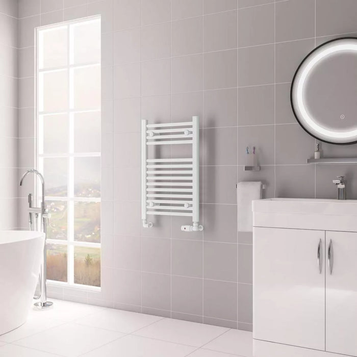 Eastbrook Biava Multirail HV Vertical Straight Heated Towel Rail - Gloss White