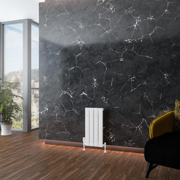 Eastbrook Addington Type 10 Vertical Aluminium Designer Radiator - Gloss White