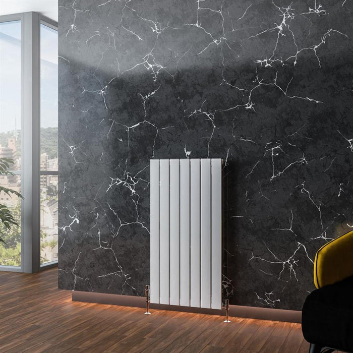 Eastbrook Addington Type 10 Vertical Aluminium Designer Radiator - Gloss White