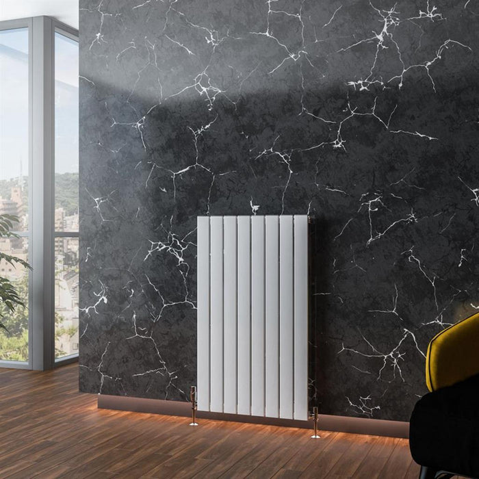 Eastbrook Addington Type 10 Vertical Aluminium Designer Radiator - Gloss White