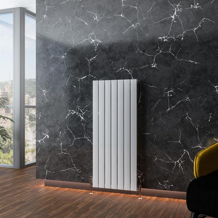 Eastbrook Addington Type 10 Vertical Aluminium Designer Radiator - Gloss White
