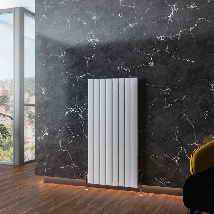 Eastbrook Addington Type 10 Vertical Aluminium Designer Radiator - Gloss White