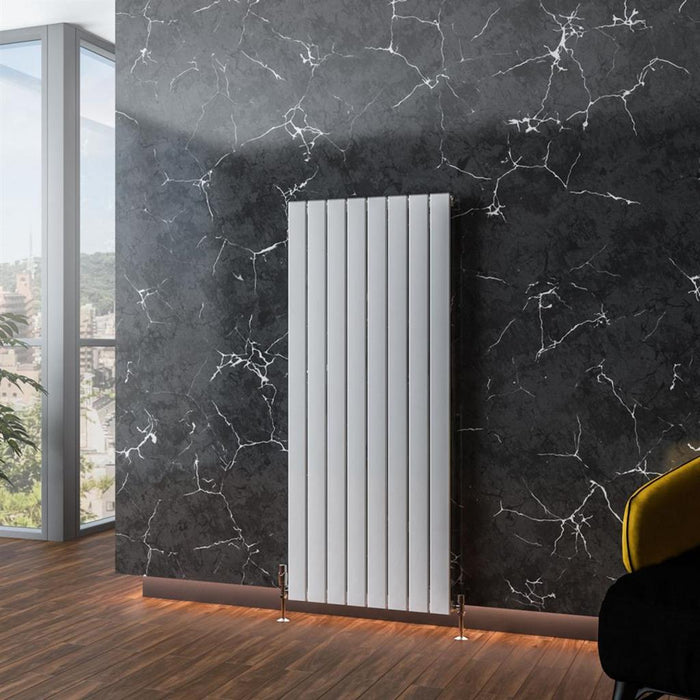 Eastbrook Addington Type 10 Vertical Aluminium Designer Radiator - Gloss White