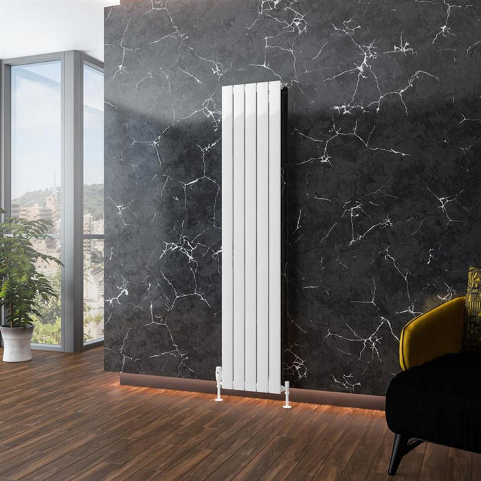 Eastbrook Addington Type 10 Vertical Aluminium Designer Radiator - Gloss White