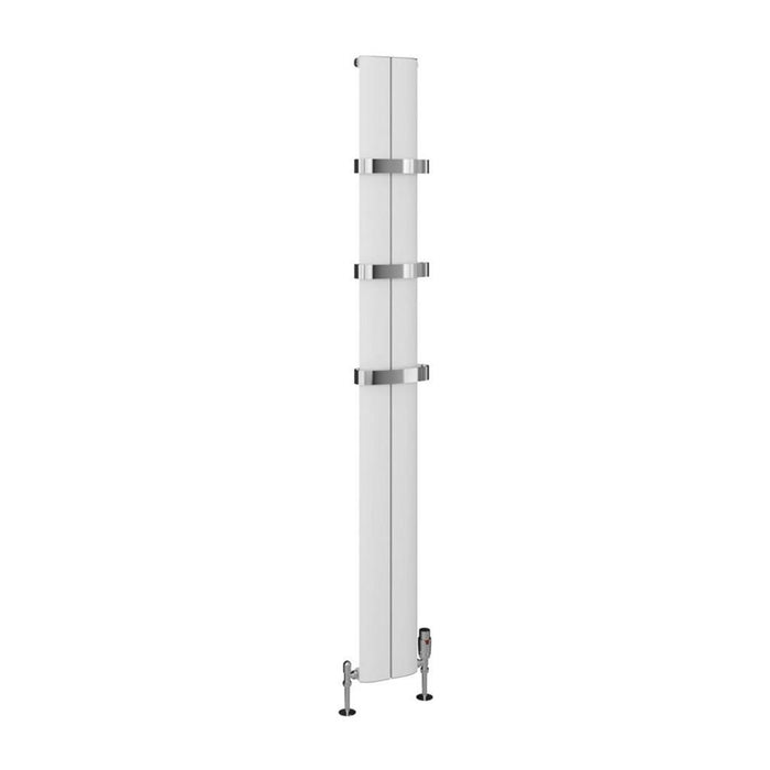 Eastbrook Preston Aluminium Vertical Designer Radiator - Matt White