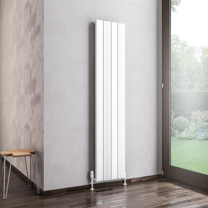 Eastbrook Fairford Aluminium Vertical Designer Radiator - Matt White