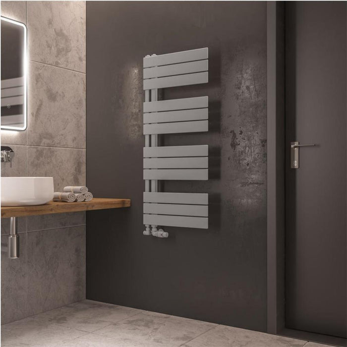 Eastbrook Helmsley Vertical Designer Heated Towel Rail - Matt Grey