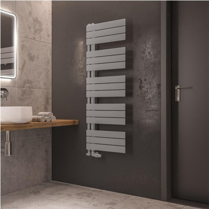 Eastbrook Helmsley Vertical Designer Heated Towel Rail - Matt Grey