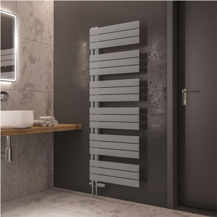 Eastbrook Helmsley Vertical Designer Heated Towel Rail - Matt Grey