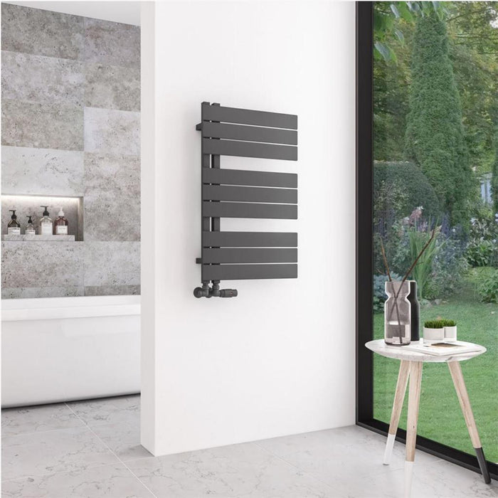 Eastbrook Helmsley Vertical Designer Heated Towel Rail - Matt Anthracite