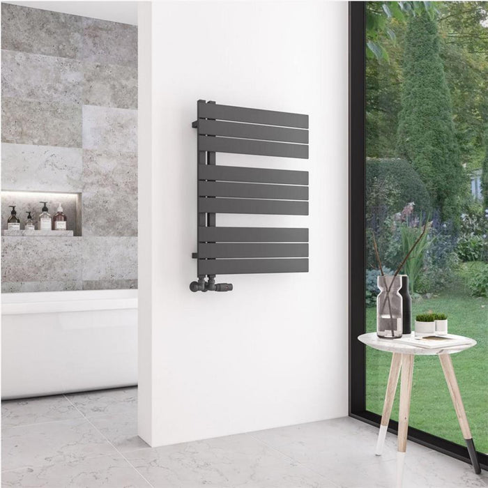 Eastbrook Helmsley Vertical Designer Heated Towel Rail - Matt Anthracite