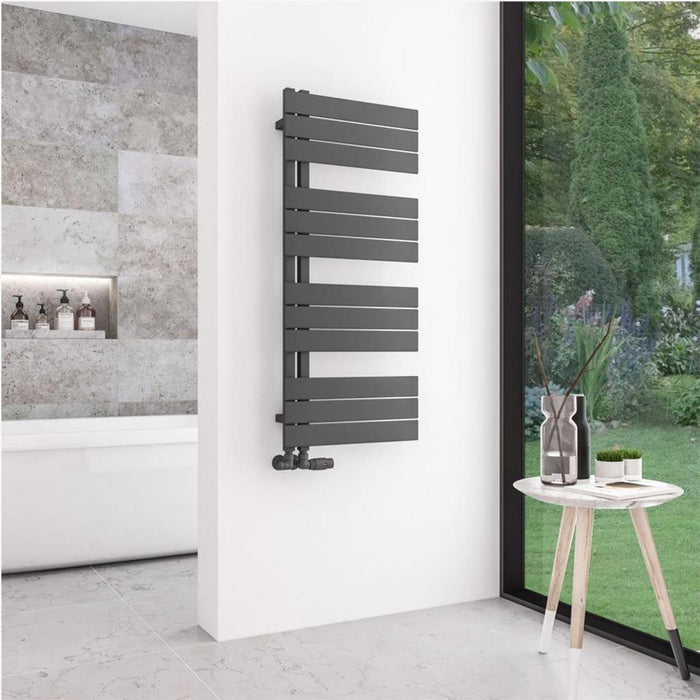 Eastbrook Helmsley Vertical Designer Heated Towel Rail - Matt Anthracite