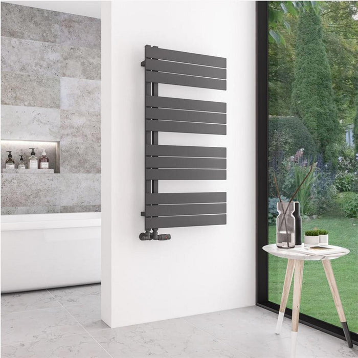 Eastbrook Helmsley Vertical Designer Heated Towel Rail - Matt Anthracite