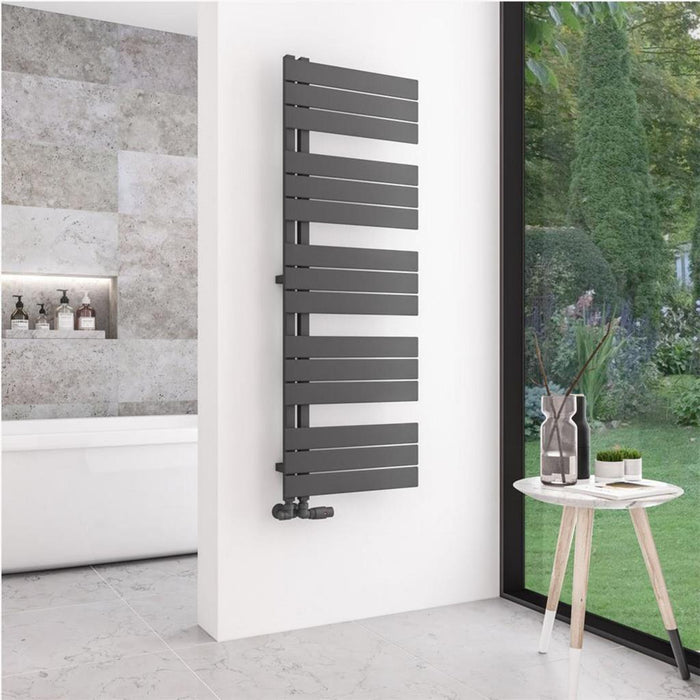 Eastbrook Helmsley Vertical Designer Heated Towel Rail - Matt Anthracite