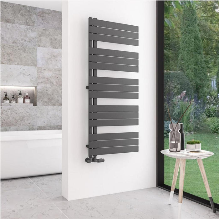 Eastbrook Helmsley Vertical Designer Heated Towel Rail - Matt Anthracite
