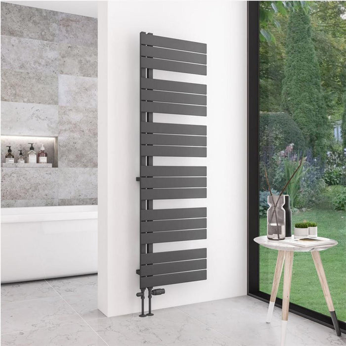 Eastbrook Helmsley Vertical Designer Heated Towel Rail - Matt Anthracite