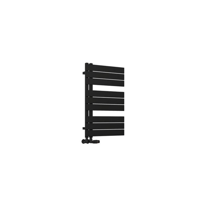 Eastbrook Helmsley Vertical Designer Heated Towel Rail - Matt Black