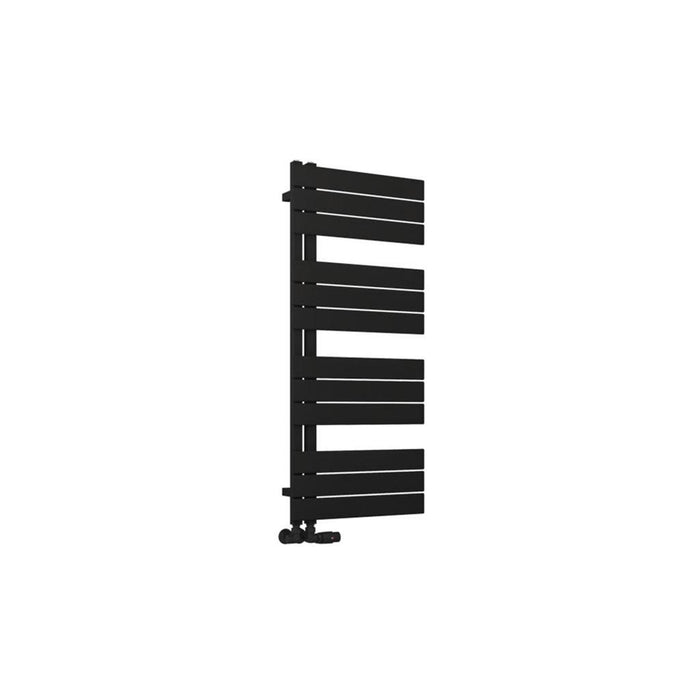 Eastbrook Helmsley Vertical Designer Heated Towel Rail - Matt Black