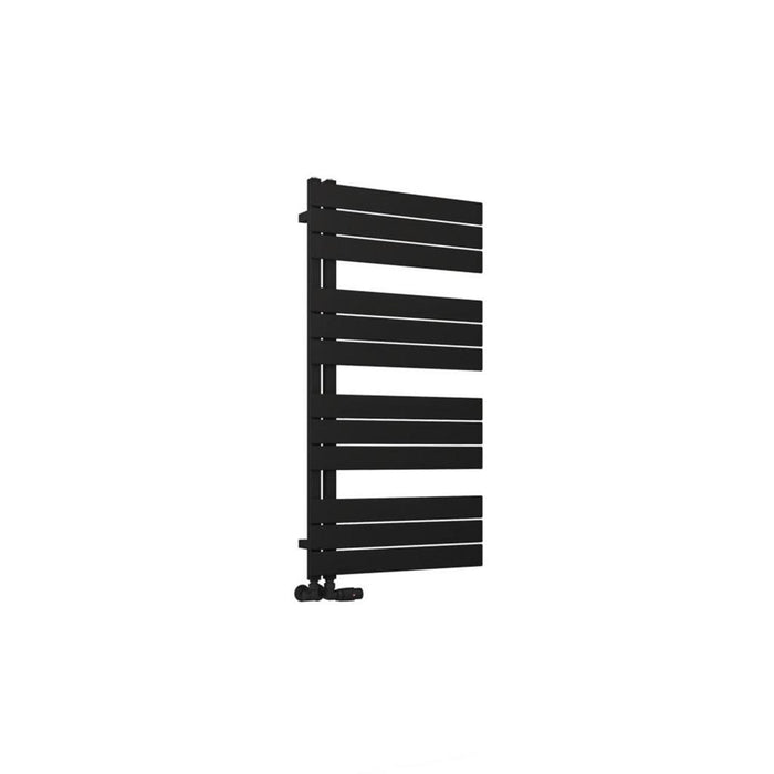 Eastbrook Helmsley Vertical Designer Heated Towel Rail - Matt Black