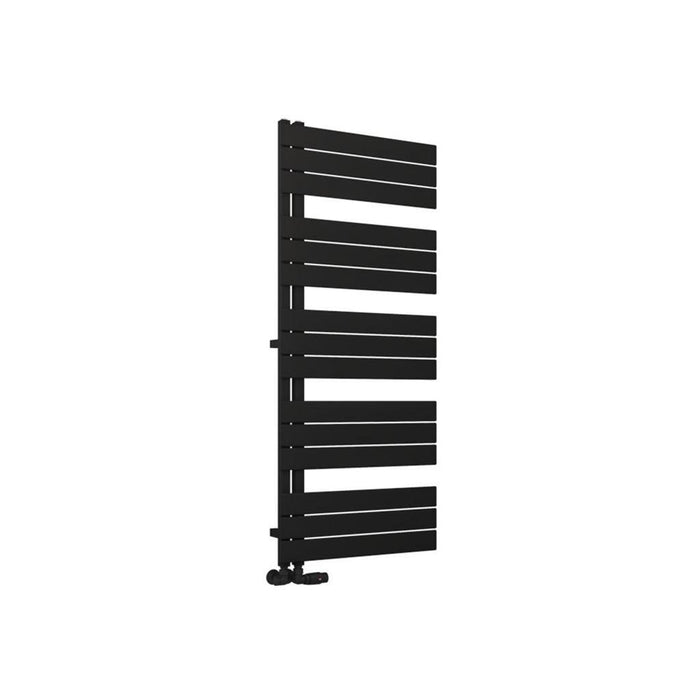Eastbrook Helmsley Vertical Designer Heated Towel Rail - Matt Black