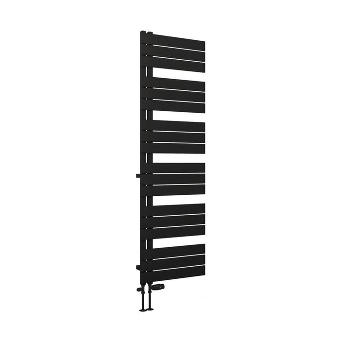 Eastbrook Helmsley Vertical Designer Heated Towel Rail - Matt Black
