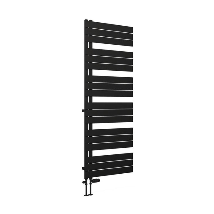 Eastbrook Helmsley Vertical Designer Heated Towel Rail - Matt Black
