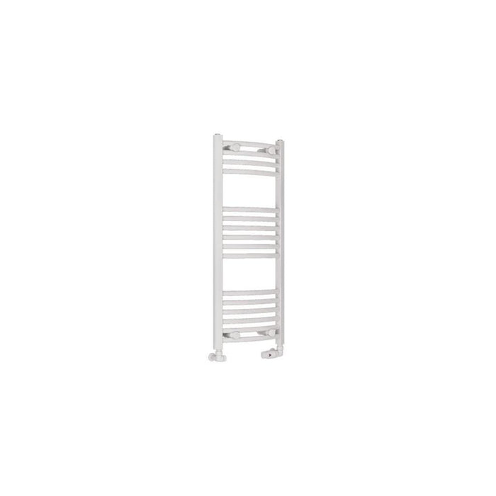 Eastbrook Wingrave Vertical Curved Heated Towel Rail - Gloss White