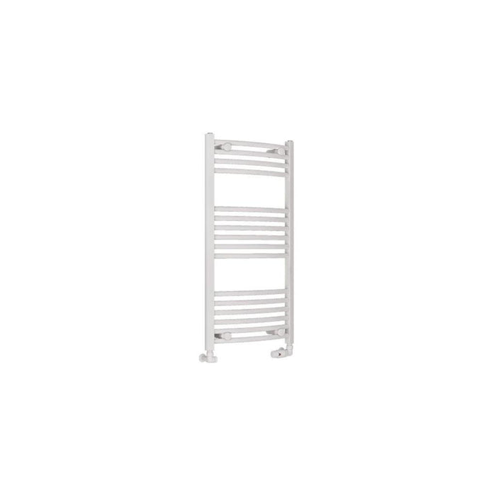 Eastbrook Wingrave Vertical Curved Heated Towel Rail - Gloss White