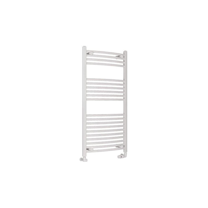Eastbrook Wingrave Vertical Curved Heated Towel Rail - Gloss White