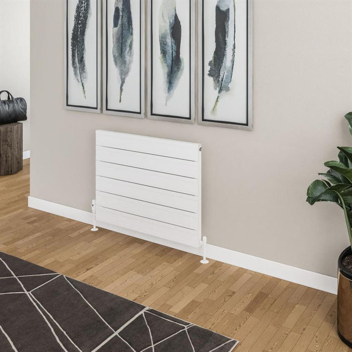 Eastbrook Berkeley Aluminium Horizontal Designer Radiator - Matt White