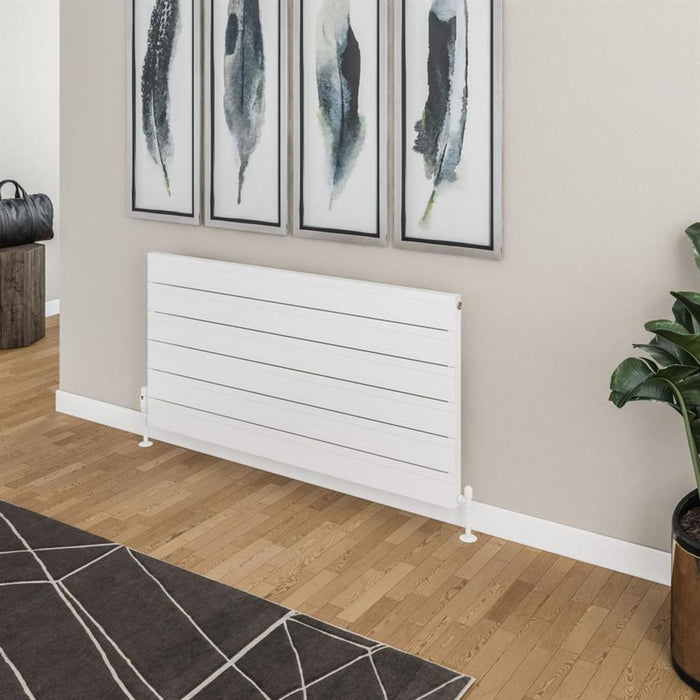 Eastbrook Berkeley Aluminium Horizontal Designer Radiator - Matt White