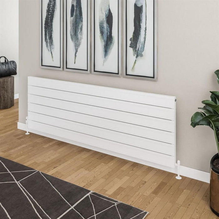 Eastbrook Berkeley Aluminium Horizontal Designer Radiator - Matt White