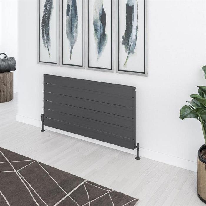 Eastbrook Berkeley Aluminium Horizontal Designer Radiator - Matt Anthracite