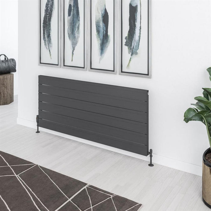 Eastbrook Berkeley Aluminium Horizontal Designer Radiator - Matt Anthracite