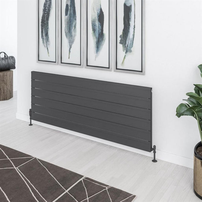 Eastbrook Berkeley Aluminium Horizontal Designer Radiator - Matt Anthracite