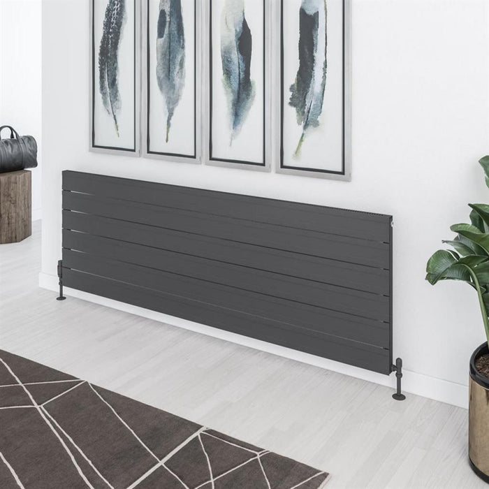 Eastbrook Berkeley Aluminium Horizontal Designer Radiator - Matt Anthracite