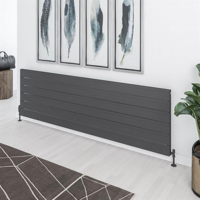 Eastbrook Berkeley Aluminium Horizontal Designer Radiator - Matt Anthracite