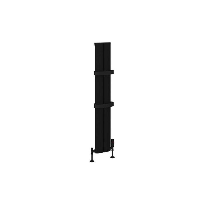 Eastbrook Preston Aluminium Vertical Designer Radiator - Matt Black
