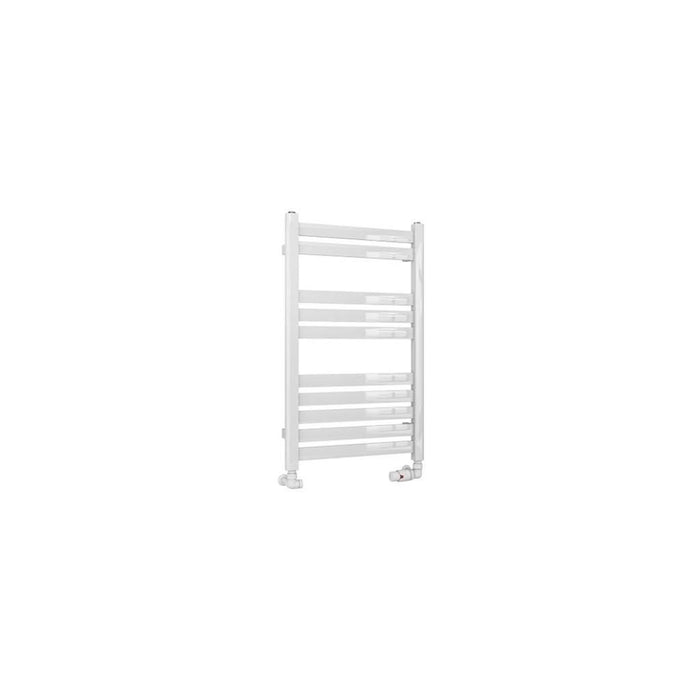 Eastbrook Defford Vertical Designer Straight Heated Towel Rail - Gloss White