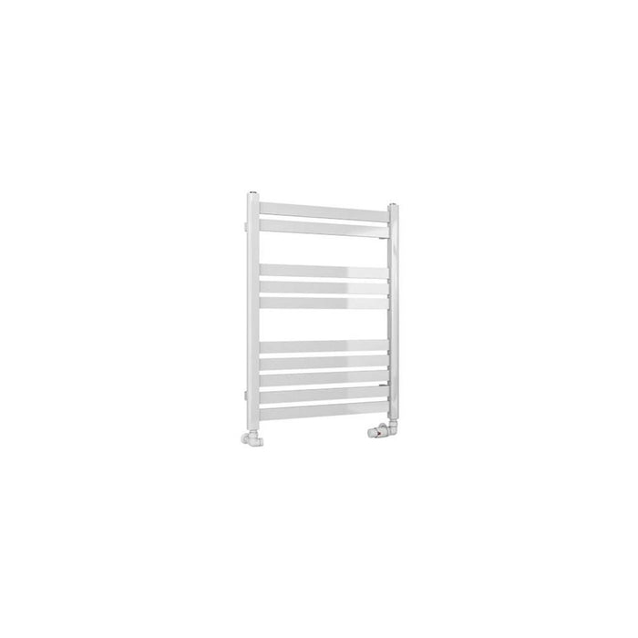Eastbrook Defford Vertical Designer Straight Heated Towel Rail - Gloss White