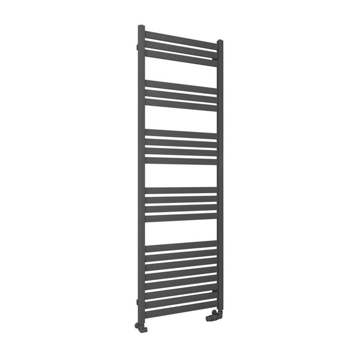 Eastbrook Defford Vertical Designer Straight Heated Towel Rail - Matt Anthracite