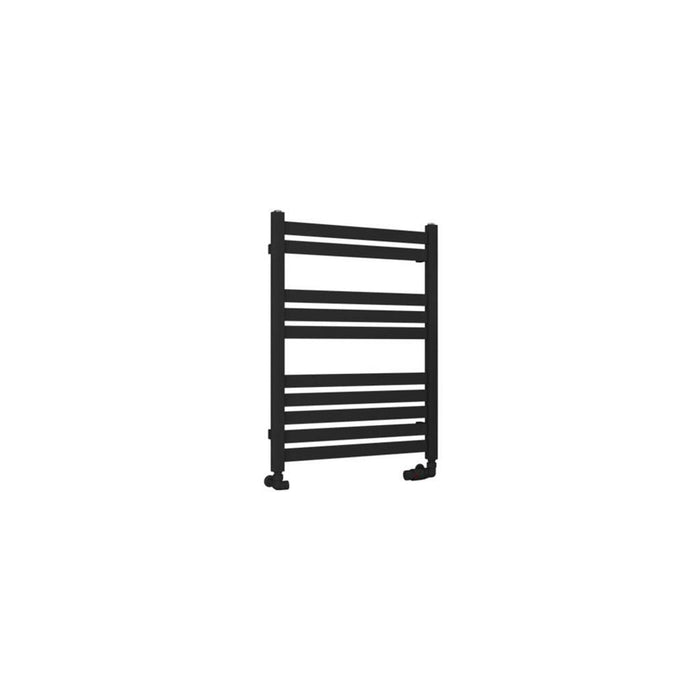 Eastbrook Defford Vertical Designer Straight Heated Towel Rail - Matt Black
