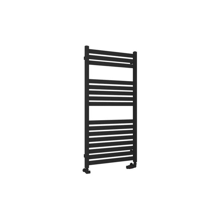 Eastbrook Defford Vertical Designer Straight Heated Towel Rail - Matt Black