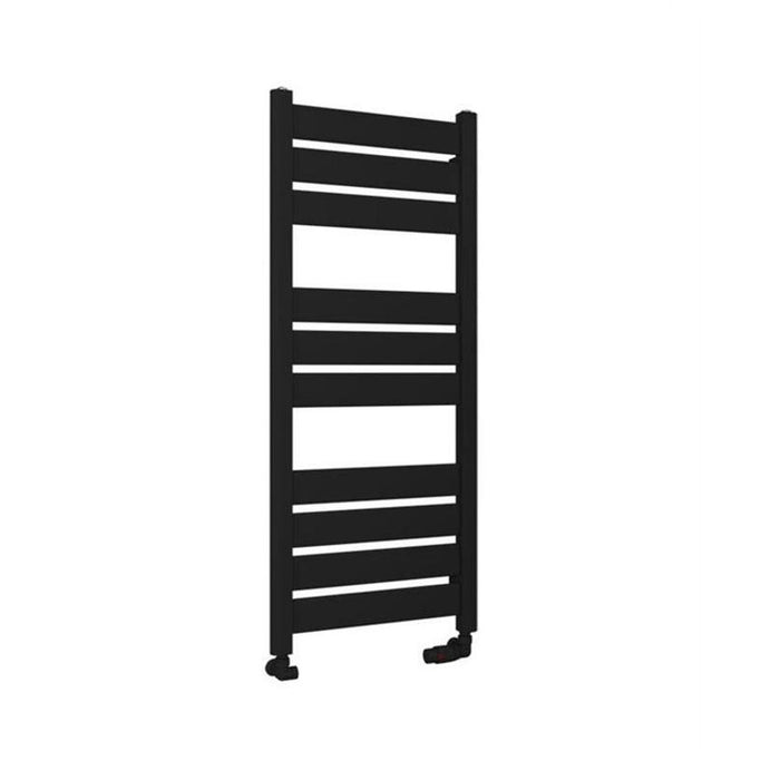 Eastbrook Santero Vertical Designer Heated Towel Rail - Matt Black