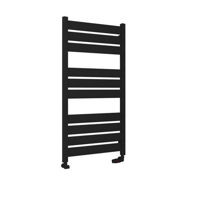 Eastbrook Santero Vertical Designer Heated Towel Rail - Matt Black
