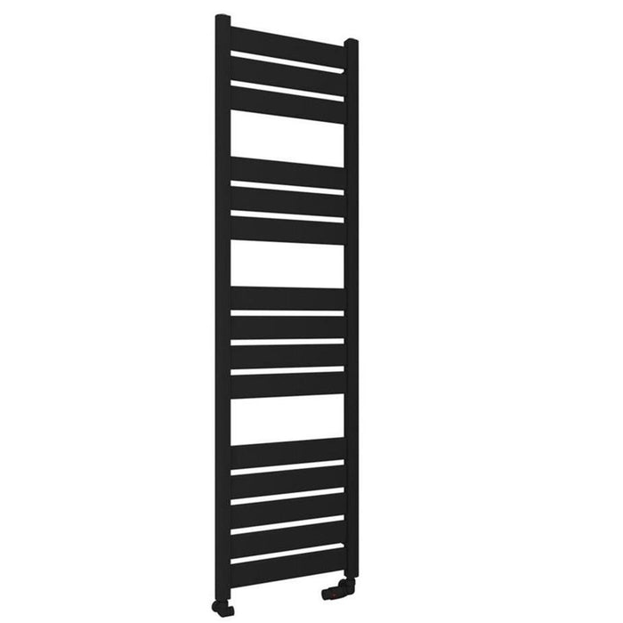 Eastbrook Santero Vertical Designer Heated Towel Rail - Matt Black