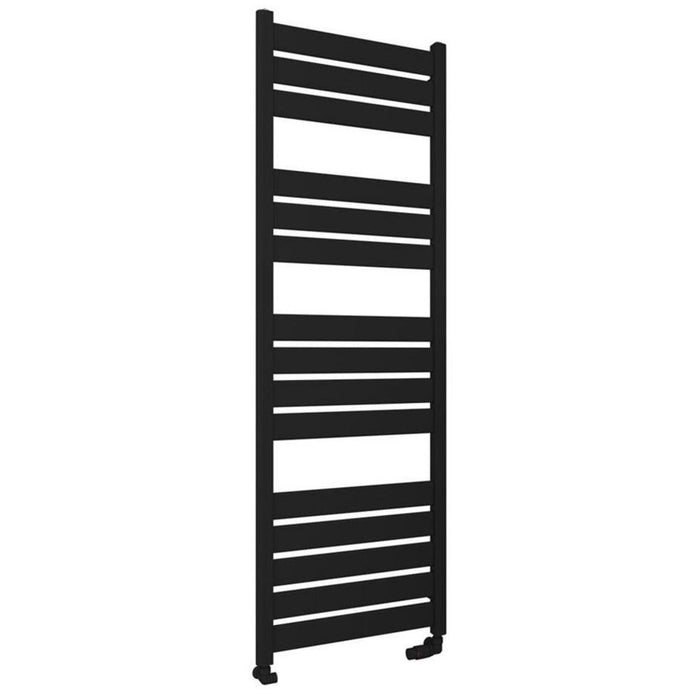 Eastbrook Santero Vertical Designer Heated Towel Rail - Matt Black