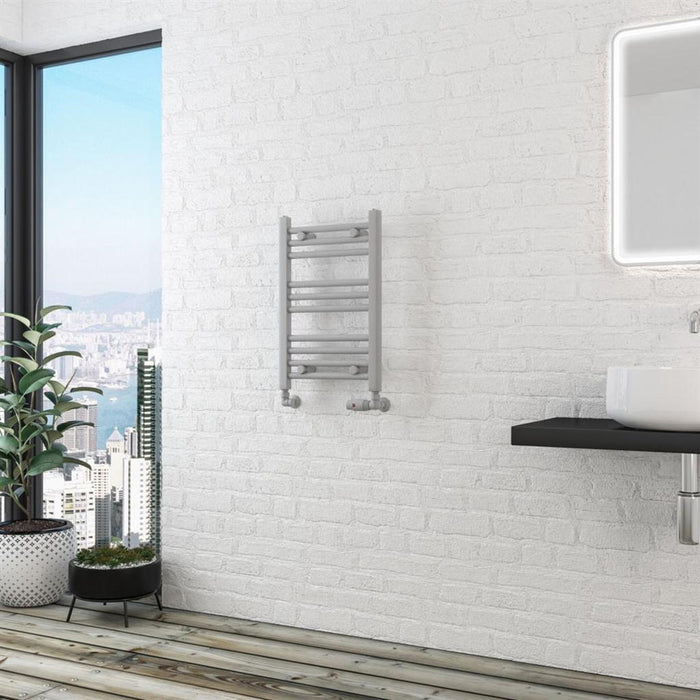 Eastbrook Wingrave Straight Heated Towel Rail - Matt Grey