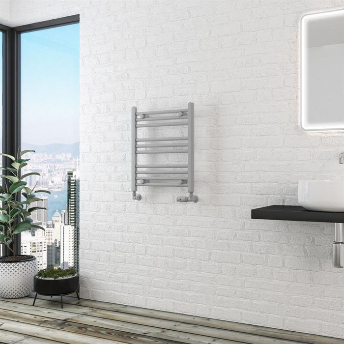 Eastbrook Wingrave Straight Heated Towel Rail - Matt Grey
